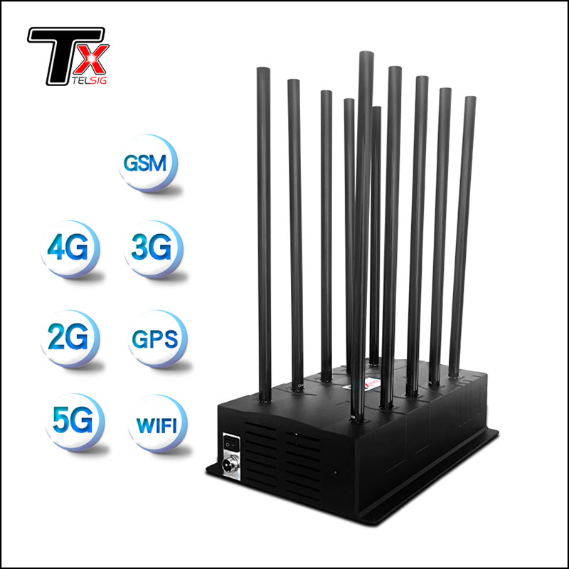 100w စွမ်းအားမြင့် ထောင်ဖုန်း Signal Jammer