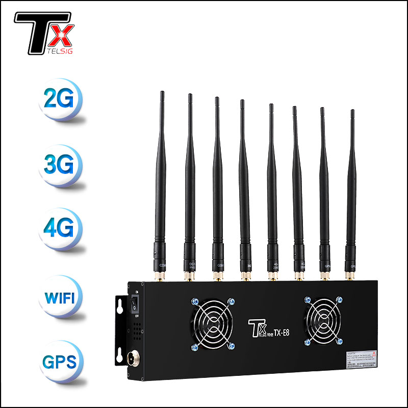 8-channel Signal Jammer ကို ပြုပြင်ထားသည်။